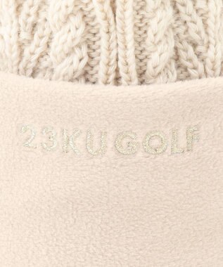 23区GOLF 【WOMEN】つば付きニットキャップ アイボリー系
