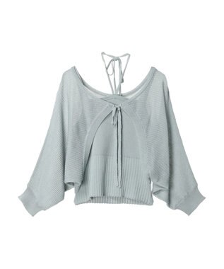 Green Parks ・swing by SET2点ニットボレロ&ニットキャミ Mint