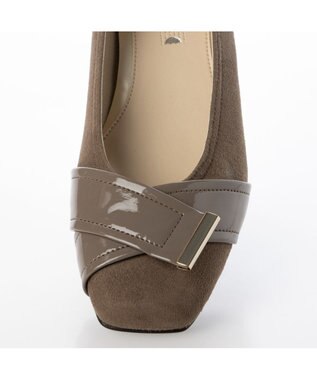 Riz raffinee <Riz raffinee>【レイン対応】ベルト巻きスクエアトゥパンプス オークスエード