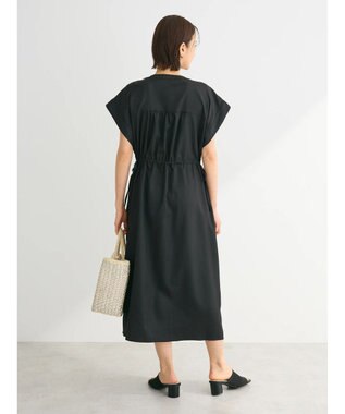 Green Parks ・ＥＬＥＮＣＡＲＥ　ＤＵＥリネンライクドロストワンピース Black