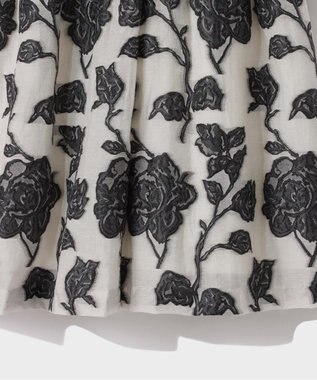 GRACE CONTINENTAL フラワージャガードテーラードレス キナリ