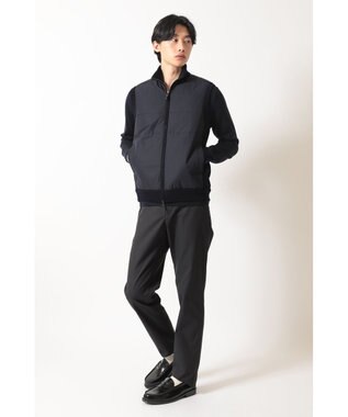 DAKS エクストラファインウール ニットベスト ネイビー