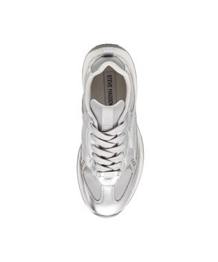 STEVE MADDEN PREMIO 異素材ミックスボリュームスニーカー シルバー