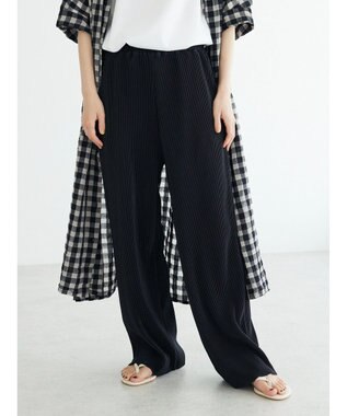 CRAFT STANDARD BOUTIQUE カットプリーツパンツ Black