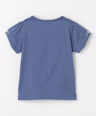 組曲 KIDS  【110-140㎝】 フラワーリースTeeシャツ ブルー