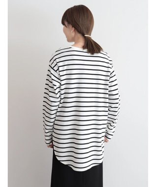 AMERICAN HOLIC Ｄａｉｌｙ！　ラウンドカットチュニック Border Black