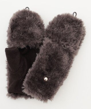 ANY ２ＷＡＹミトンファーグローブ モカグレー