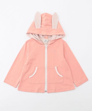 組曲 KIDS 【80-90cm】セーラーボーダー パーカー ピンク系