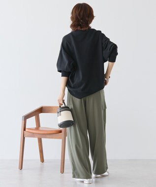 AMERICAN HOLIC ボックスロゴプリント裏毛プルオーバー Black