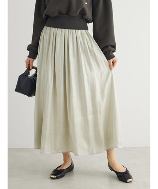 Green Parks ２ｗａｙ　リバーシブルシャイニーチュールスカート Ivory
