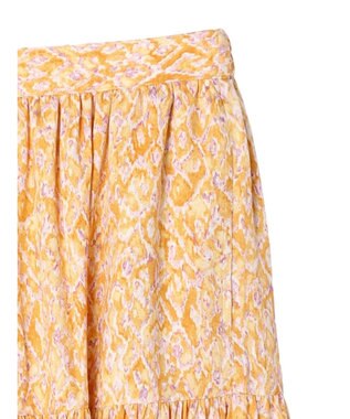 AMERICAN HOLIC ティアードエスニックプリントスカート Orange