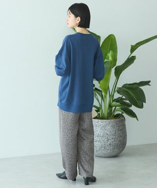 AMERICAN HOLIC ボックスロゴプリント裏毛プルオーバー Navy