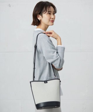 J.PRESS LADIES 【2way】Bucket キャンバス バッグ ブラック系