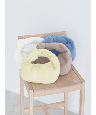 earth music&ecology ワンノットファーバッグ Yellow