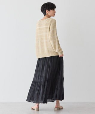 AMERICAN HOLIC 透かし編みニットプルオーバー Beige