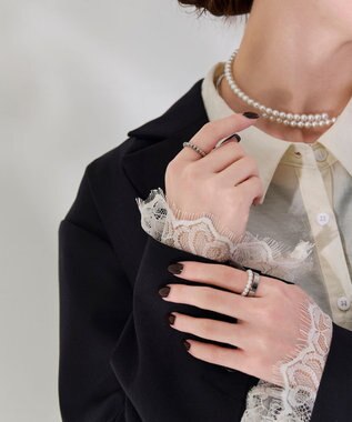 Phoebe 【伸びるリング・金属アレルギー対応】バブルフィットリング　シルバー シルバー