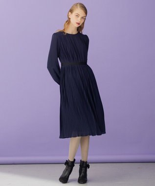 TOCCA 【洗える！】STAIRWAY ドレス ネイビー系