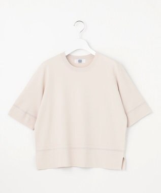 J.PRESS LADIES L 【洗える】RAYON ELITE STRETCH クルーネック ニット ベージュ系