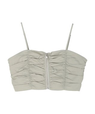 Green Parks ・ＥＬＥＮＣＡＲＥ　ＤＵＥ　シャーリングビスチェ Gray Beige