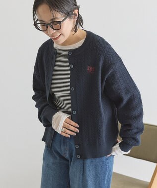 AMERICAN HOLIC 【BEVERLY HILLS POLO CLUB】ニットカーディガン Navy