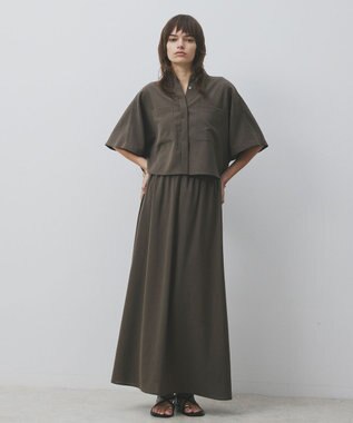 uncrave ドライタッチトロ フレアスカート トープ