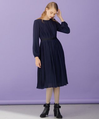 TOCCA 【洗える！】STAIRWAY ドレス ネイビー系