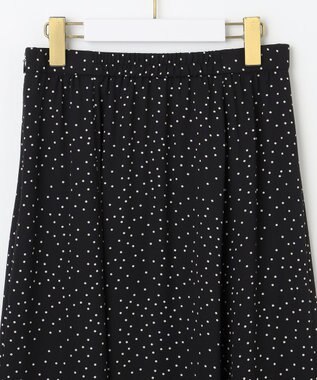ANY SIS 【洗える】マーメイド フレアスカート ブラックドット