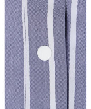 CRAFT STANDARD BOUTIQUE プランサーボタンシャツワンピース Stripe Blue