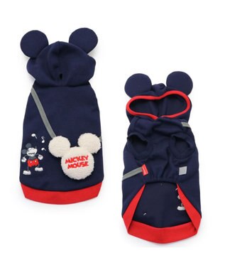 PET PARADISE ディズニー ミッキーマウス ペティヒート パーカー  小型犬 紺（ネイビー・インディゴ）