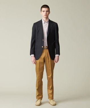 J.PRESS MEN 【定番 / 不朽の名作】ペピンメリノトロピカル 紺ブレザー / 金釦 / 背抜き / Authentic-Fit ネイビー系