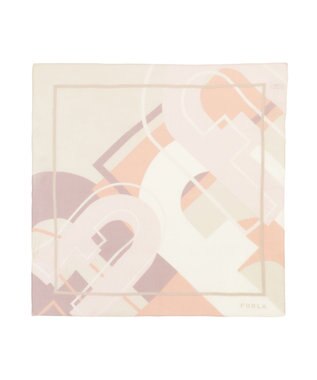 MOONBAT フルラ (FURLA) コットンプチスカーフ 50cm×50cm ペールピンク