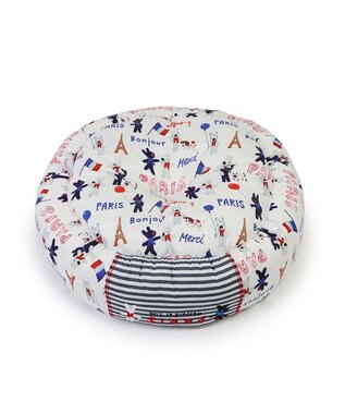 PET PARADISE リサとガスパール クールカドラー 丸型《パリ柄》 小型犬 パリ柄