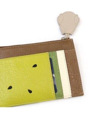 IBIZA フルータス　やぎ革　マルチケース（キウイ） 黄緑