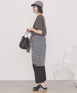 AMERICAN HOLIC STARLY 刺繍ロゴTシャツ Charcoal Gray