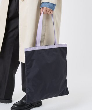 LeSportsac LARGE EMERALD TOTE/ディープシー/ソフトラベンダー ディープシー/ソフトラベンダー