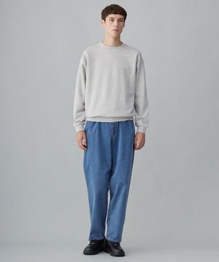 UNFILO MENS 【男女兼用】グラフィックプリント スウェットTEE [24年秋冬商品] グレー(バックプリント)