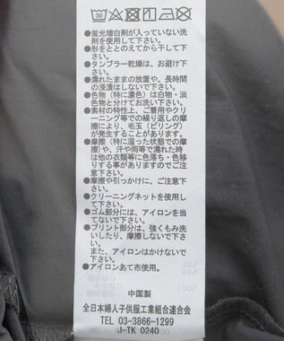 Green Parks ナイロンロゴＶネックプルオーバー Charcoal Gray