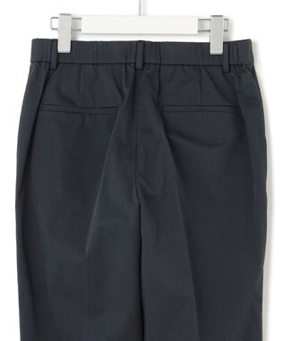 23区 【洗える】コットンサテンストレッチ テーパードパンツ ネイビー系