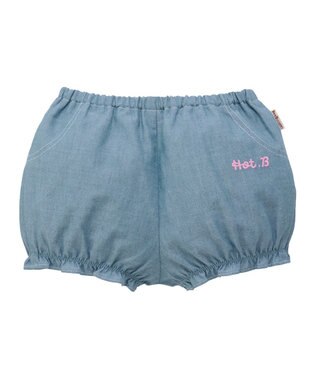 MIKI HOUSE HOT BISCUITS 【70-90cm】ダンガリー素材 ブルマ ピンク