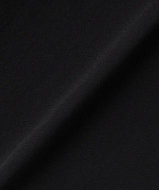 UNFILO 【セットアップ着用可/ウエストゴム】FINE MOVE ギャザーワイドパンツ ブラック