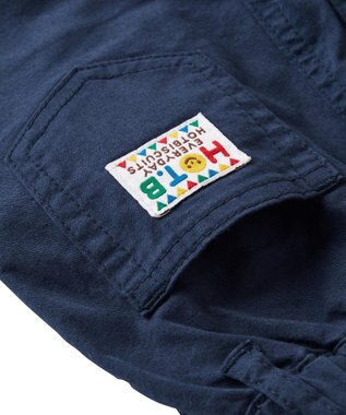 MIKI HOUSE HOT BISCUITS 【80-130cm】 ストレッチ素材 10分丈パンツ 紺
