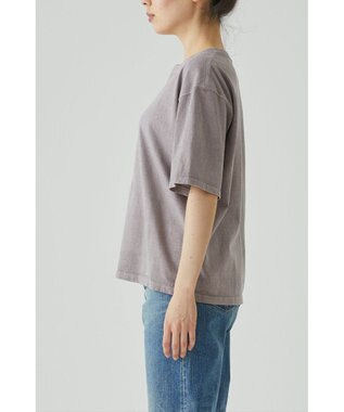 caqu caqu x GoodOn roundneck S/Stee  シンプルゆったりフィットの半袖Tシャツ soft purple