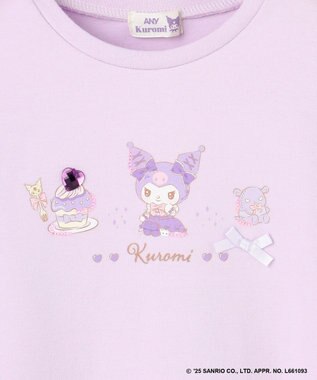 ANY KIDS 【マイメロディ＆クロミ×ANY KIDS】長袖Tシャツ ラベンダー×クロミ