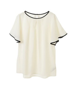 Green Parks アソートバタフライスリーブブラウス Off White