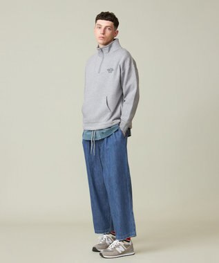 J.PRESS YORK STREET 【UNISEX】シャツコール バンドカラーシャツ ブルー系