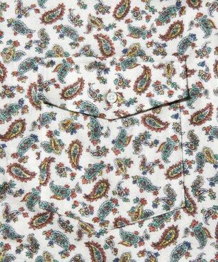 J.PRESS MEN 【J.PRESS ORIGINALS】PAISLEY REGULAR SHIRT / BAGGY FIT ホワイト系3
