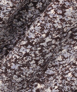 ANY SIS 【洗える】ラインポイントフラワー スカート ブルー系