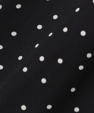 ANY SIS 【洗える】マーメイド フレアスカート ブラックドット