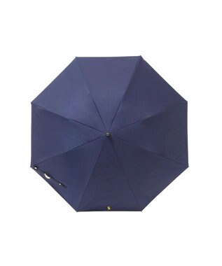 MOONBAT 【日本製】POLO RALPH LAUREN 遮光 晴雨兼用 折りたたみ日傘 ワンポイント 無地ポロ ネイビーブルー