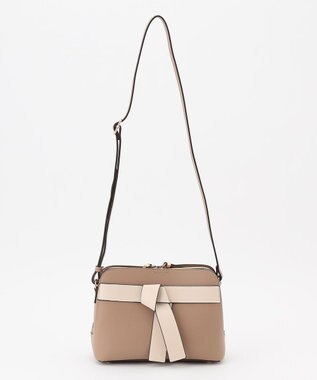 LA BAGAGERIE 【maison vert】 【超軽量・多収納】バイカラーリボンショルダーバッグ